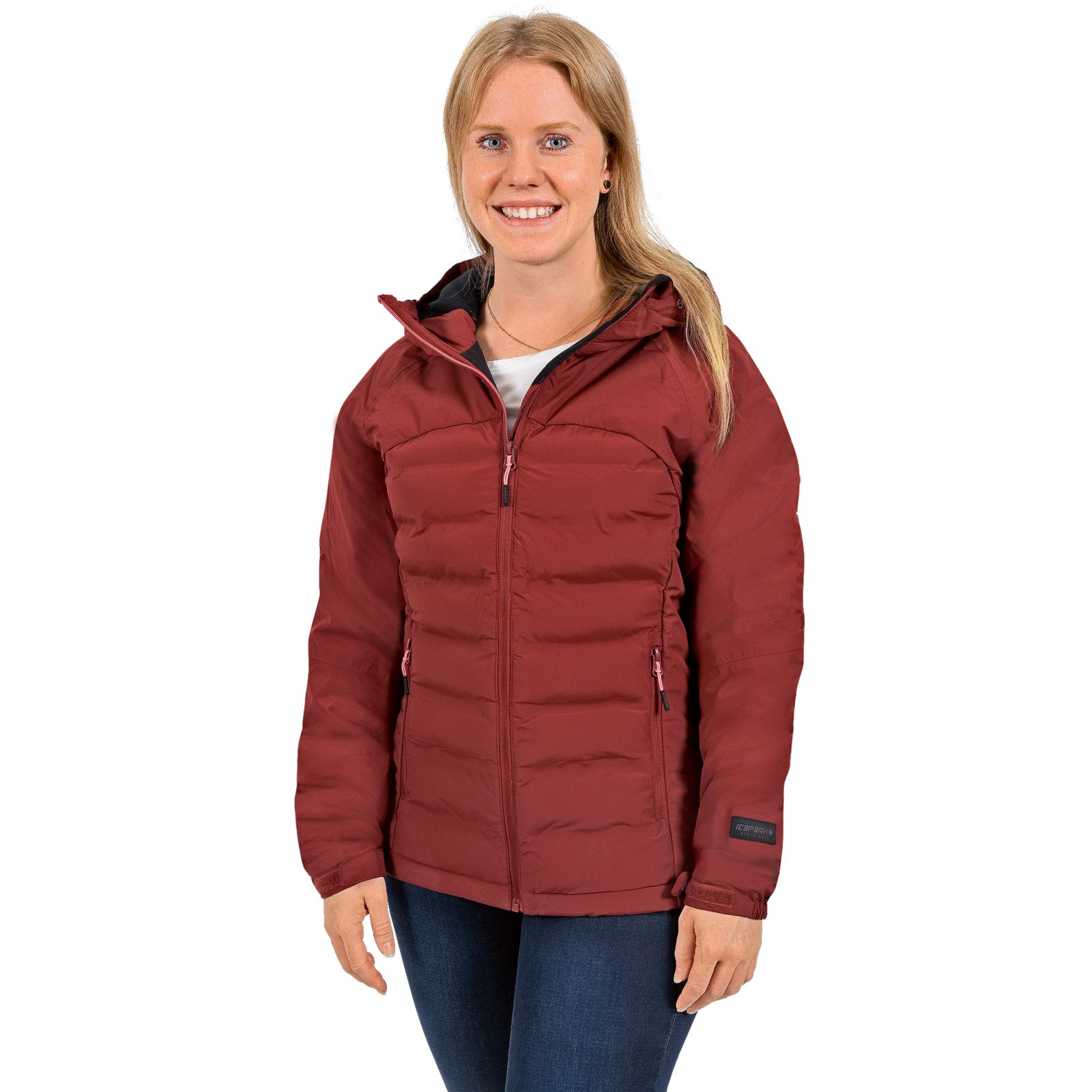 Icepeak Damen-Hybridjacke Barton dunkelrot, 36