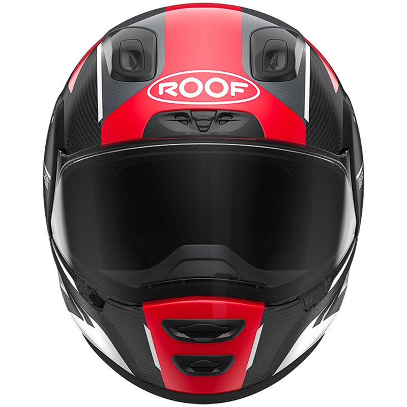 Roof - Casque RO200 Carbon Falcon Noir / Rouge / Blanc