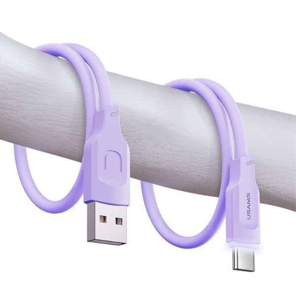 USAMS Kabel Lithe Series USB-A/USB-C 1.2 m Lila