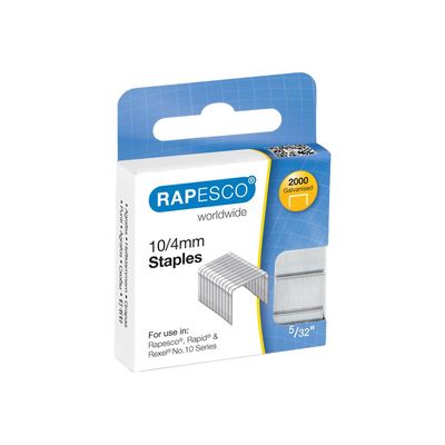 Rapesco - Boîte de 2000 agrafes 10/4 - jusqu'à 10 feuilles