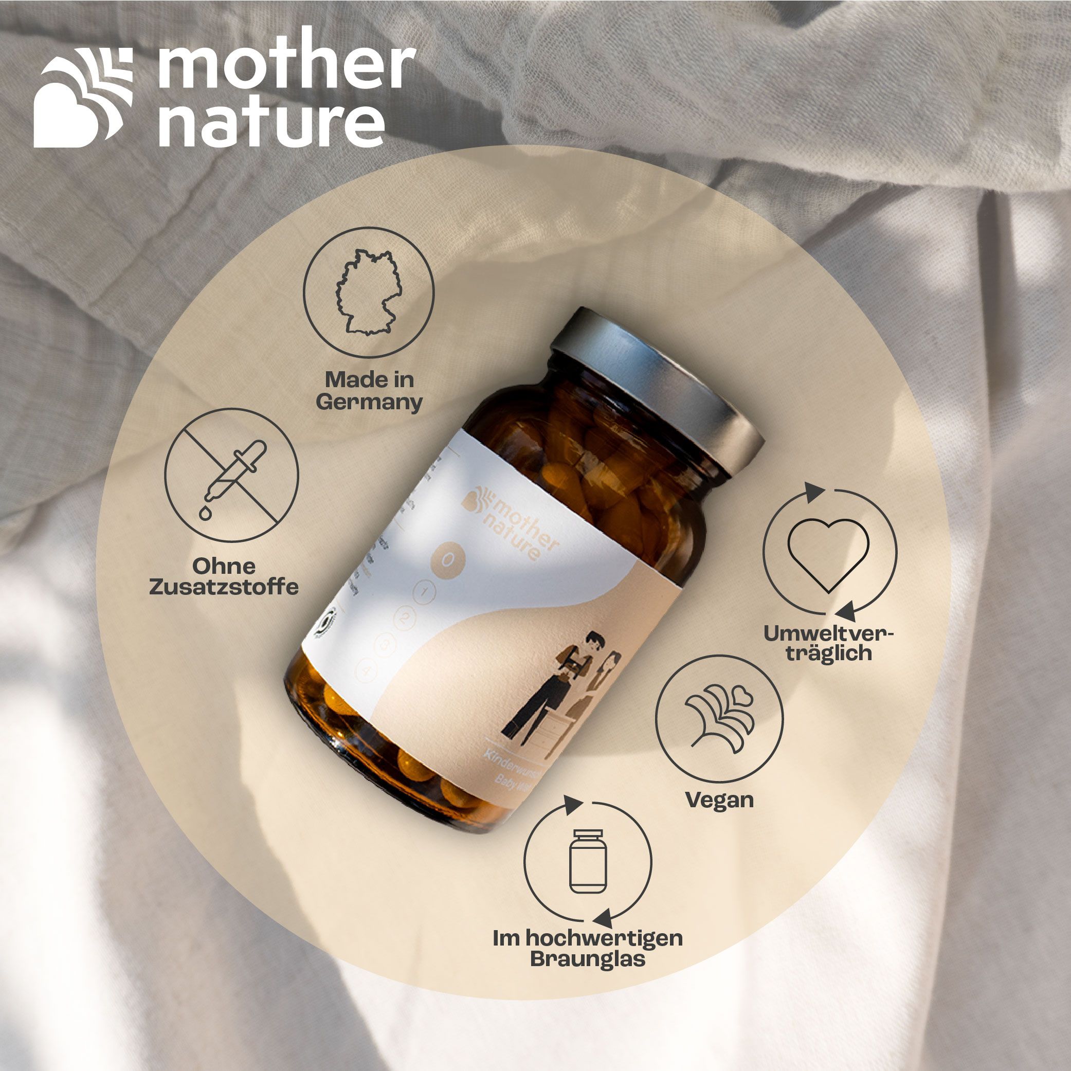 Mother Nature® Schwangerschaftsvitamine für den Kinderwunsch - Phase 0