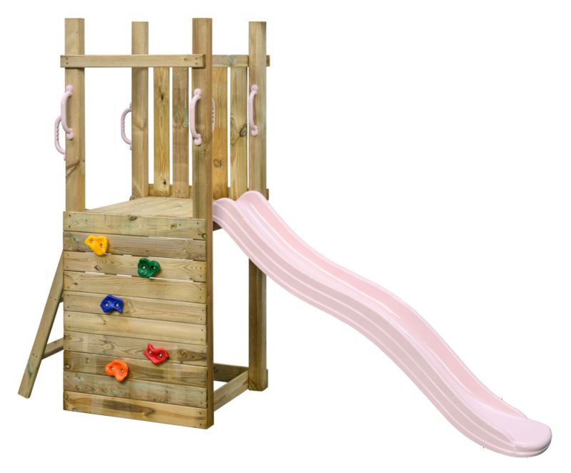 Swing King Irma - Speeltoren - Roze - Hout