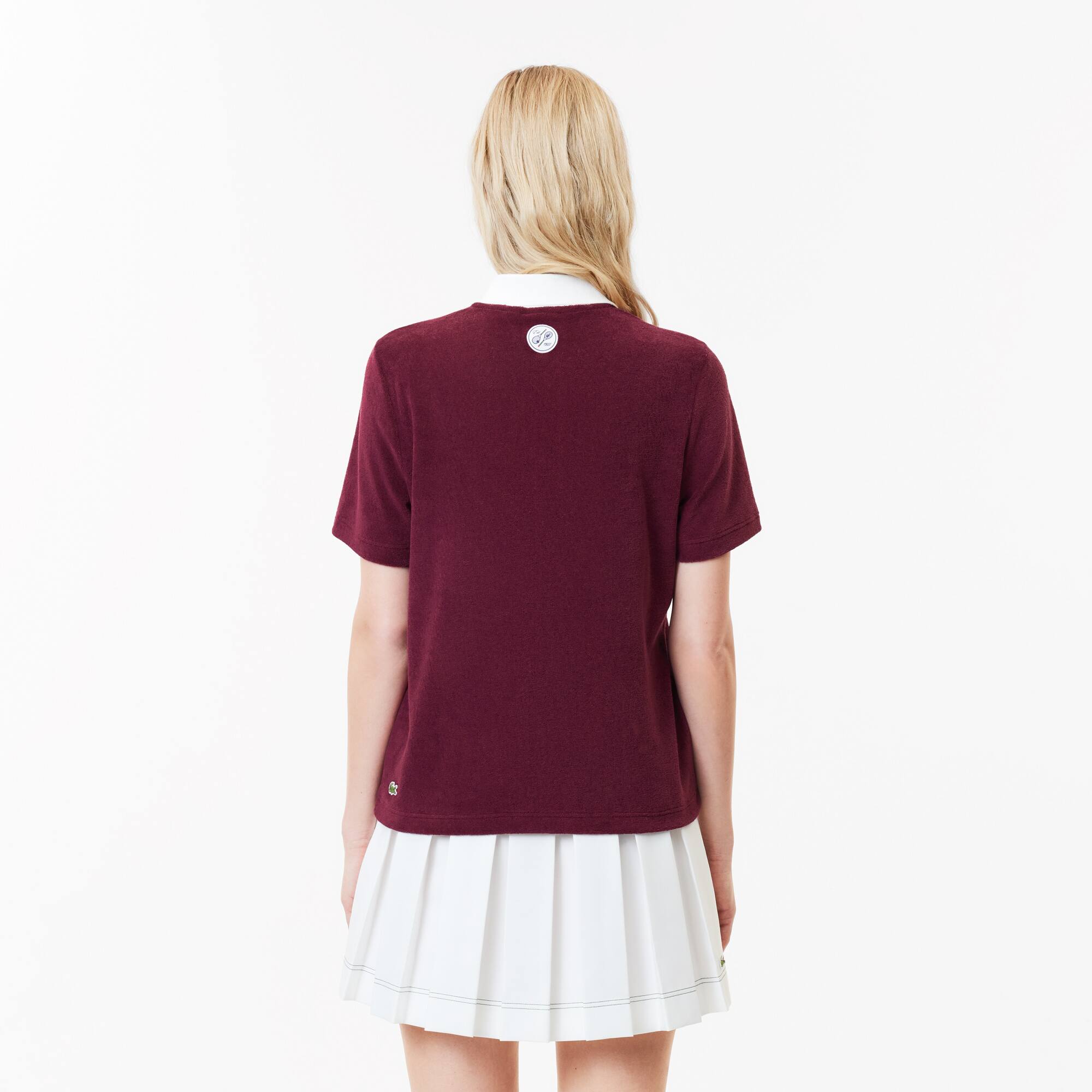 Frottee-Tennis-Poloshirt French Open Edition Kurze Ärmel - Rot - Lacoste - Damen