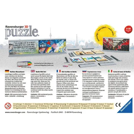 Ravensburger 3D Puzzle Berliner Mauerkunst No. 4, 108 Teile