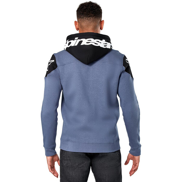 Alpinestars - Sweat zippé à capuche Velocity Bleu / Noir