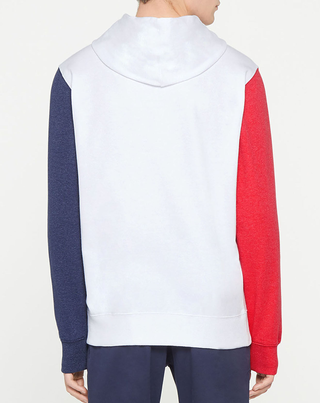 Tommy Jeans Sweat colorblock hoodie blanc/bleu/rouge