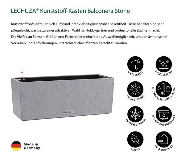 LECHUZA® Kunststoff-Kasten Balconera Stone,