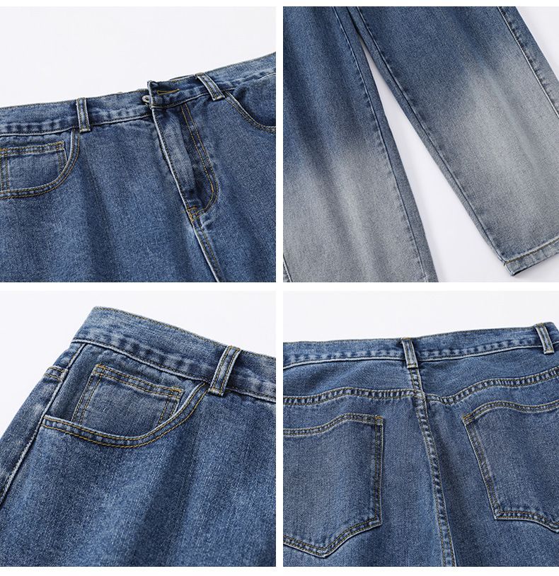 POSI - Rechte jeans met kleurverloop