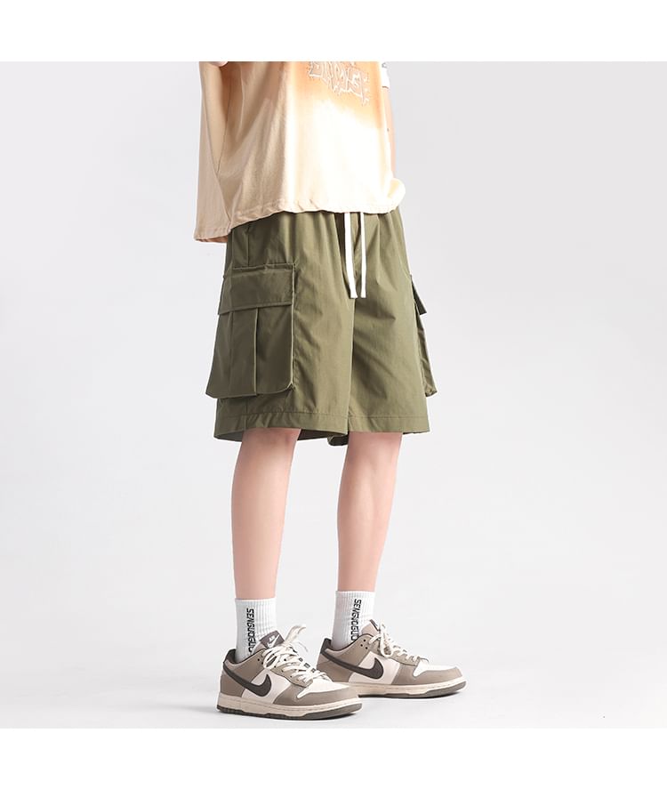 blastealle - Cargoshorts met trekkoord in de taille en wijde pijpen
