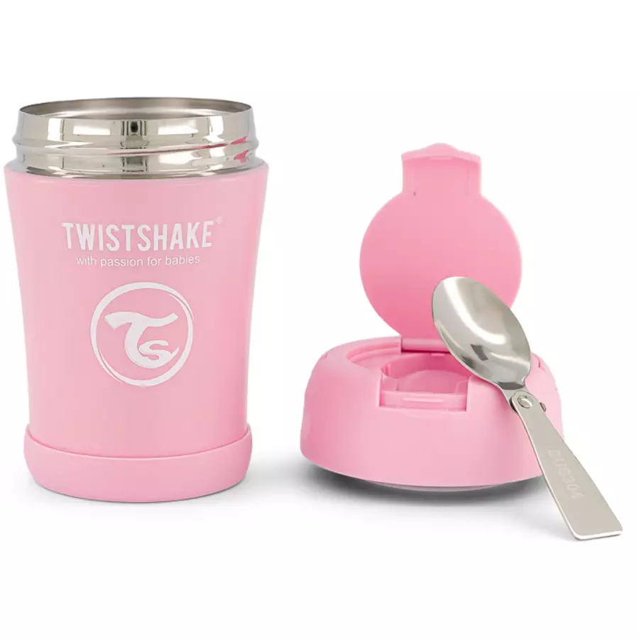 TWISTSHAKE Thermobehälter 350 ml in pastell pink