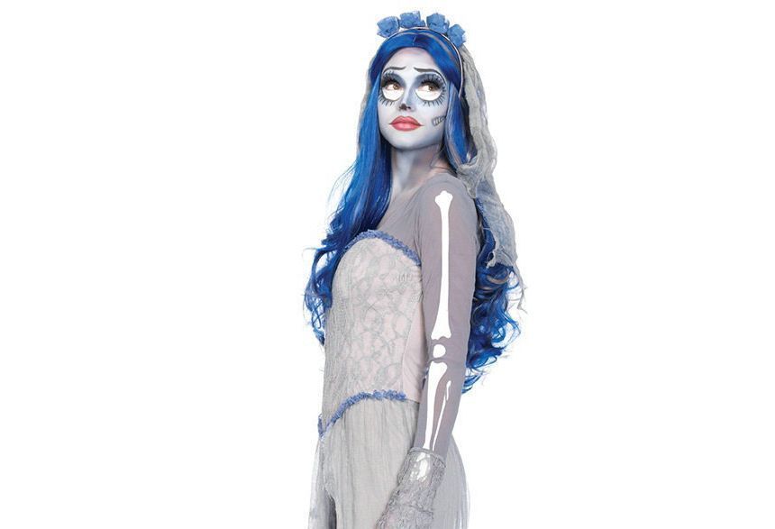 Bolgivy - Halloween Corpse Bride Emily Cosplaykostuum voor volwassenen