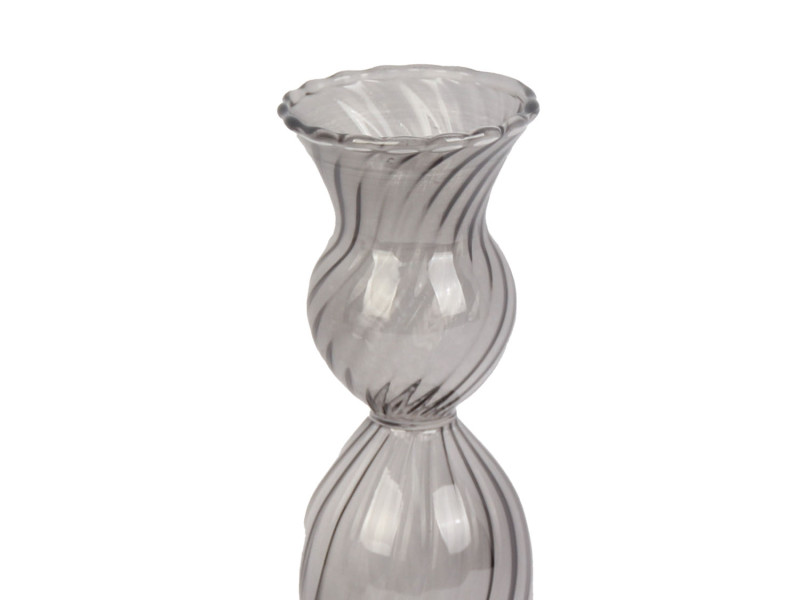 Candle Holder Swirl PT3729BK Black