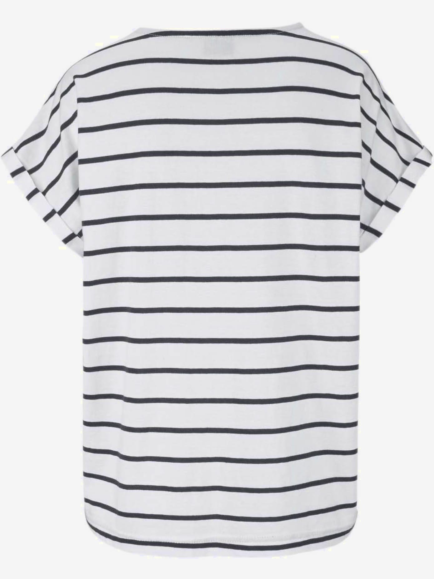 Pyjama t-shirt rayé décontracté à encolure ronde