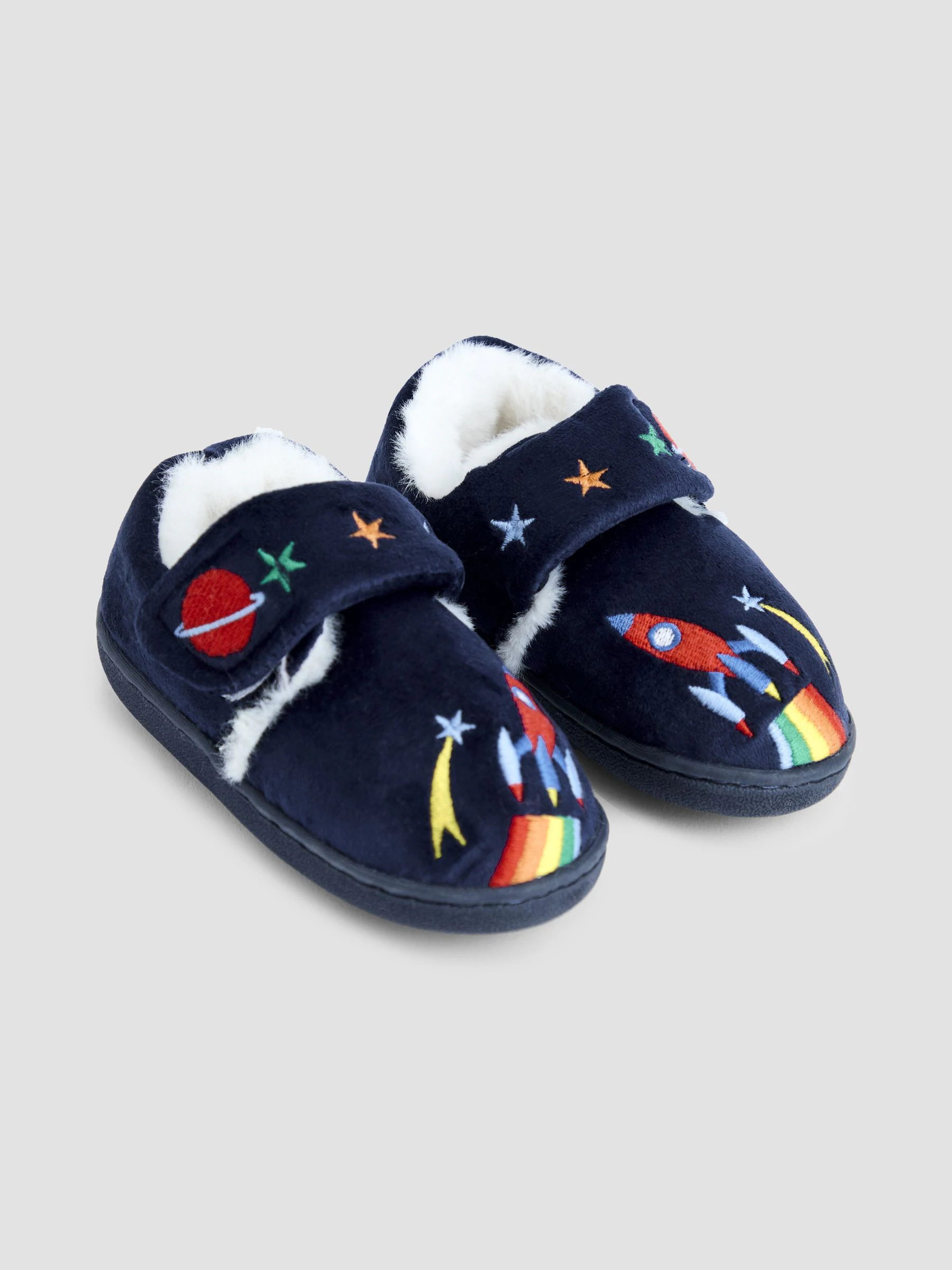 Marineblauw met raket - JoJo Maman Bébé Slipper Shoe