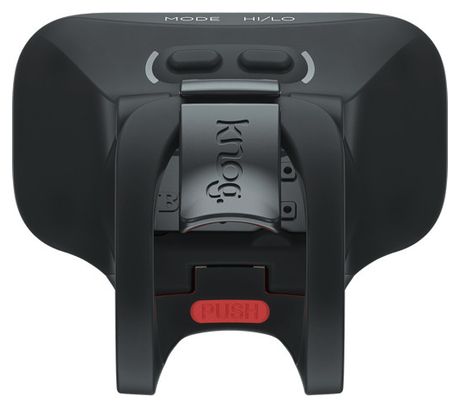 Paire d'Eclairages Knog Blinder Road 600 Noir   Plug Rear Gris
