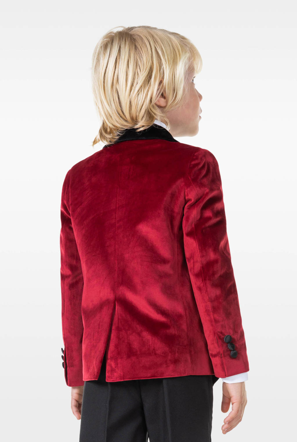 OppoSuits colbert Dinner Jacket rood/zwart
