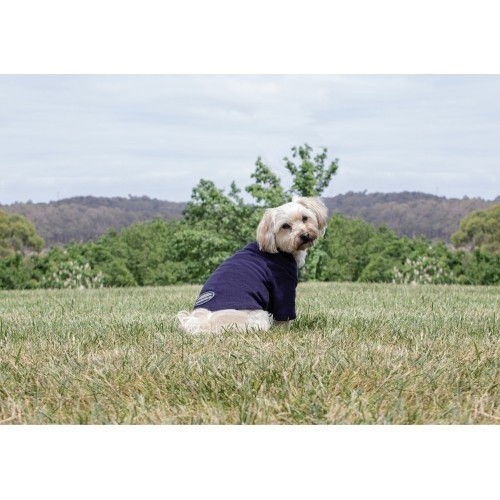 Suéter de lã polar Weatherbeeta para cães, azul marinho