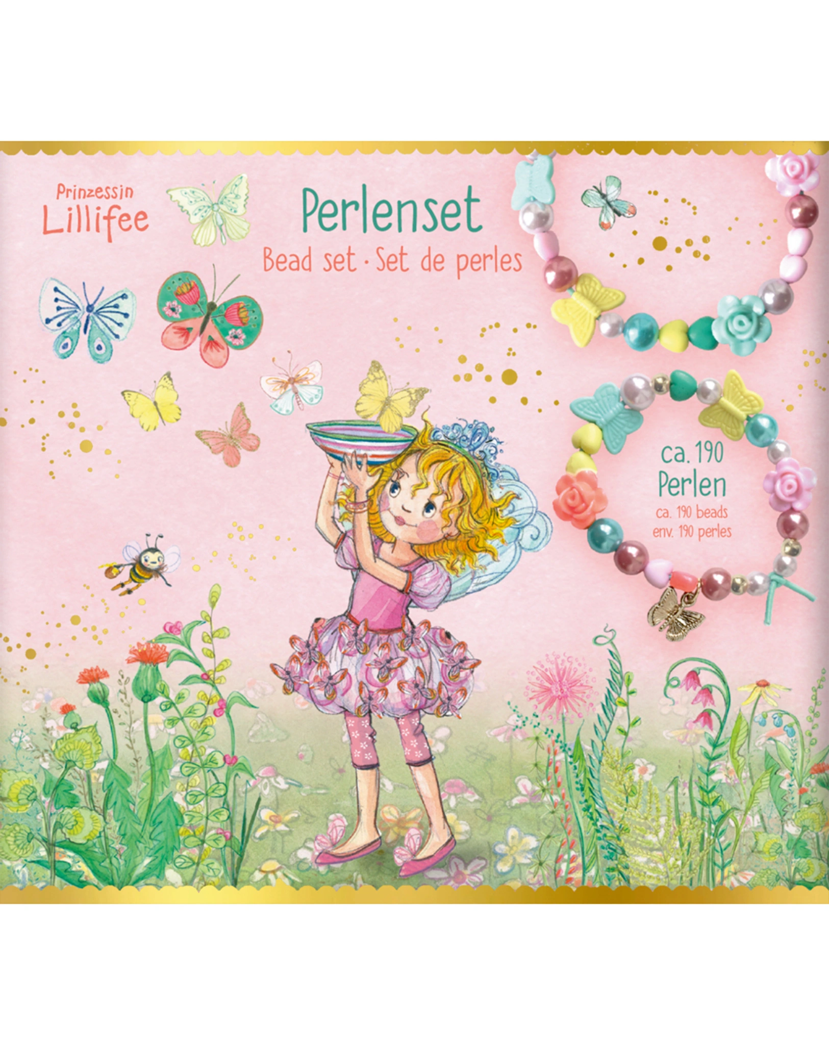 Perlen-Bastelset PRINZESSIN LILLIFEE - BLUMEN & SCHMETTERLINGE