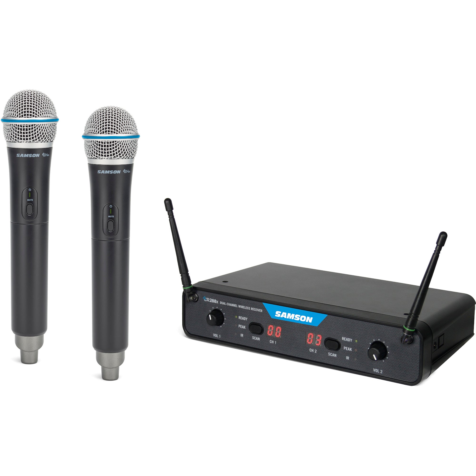 Samson Concert 288x Dual Handheld System w/ Q8 dual handheld draadloos (K: 470-494 MHz)