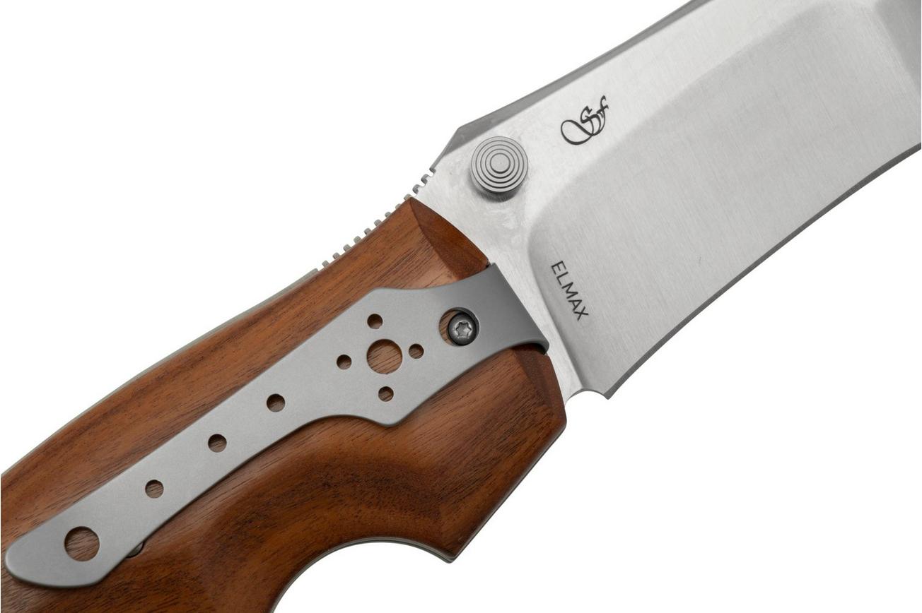 Viper Rhino 1, V5901CB, Satin Elmax, Palo santo-hout zakmes, Fabrizio Silvestrelli design