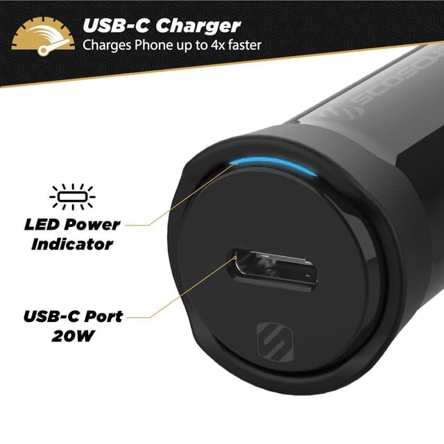 Powervolt enkel hurtig billader 20 watt USB-C PD3.0