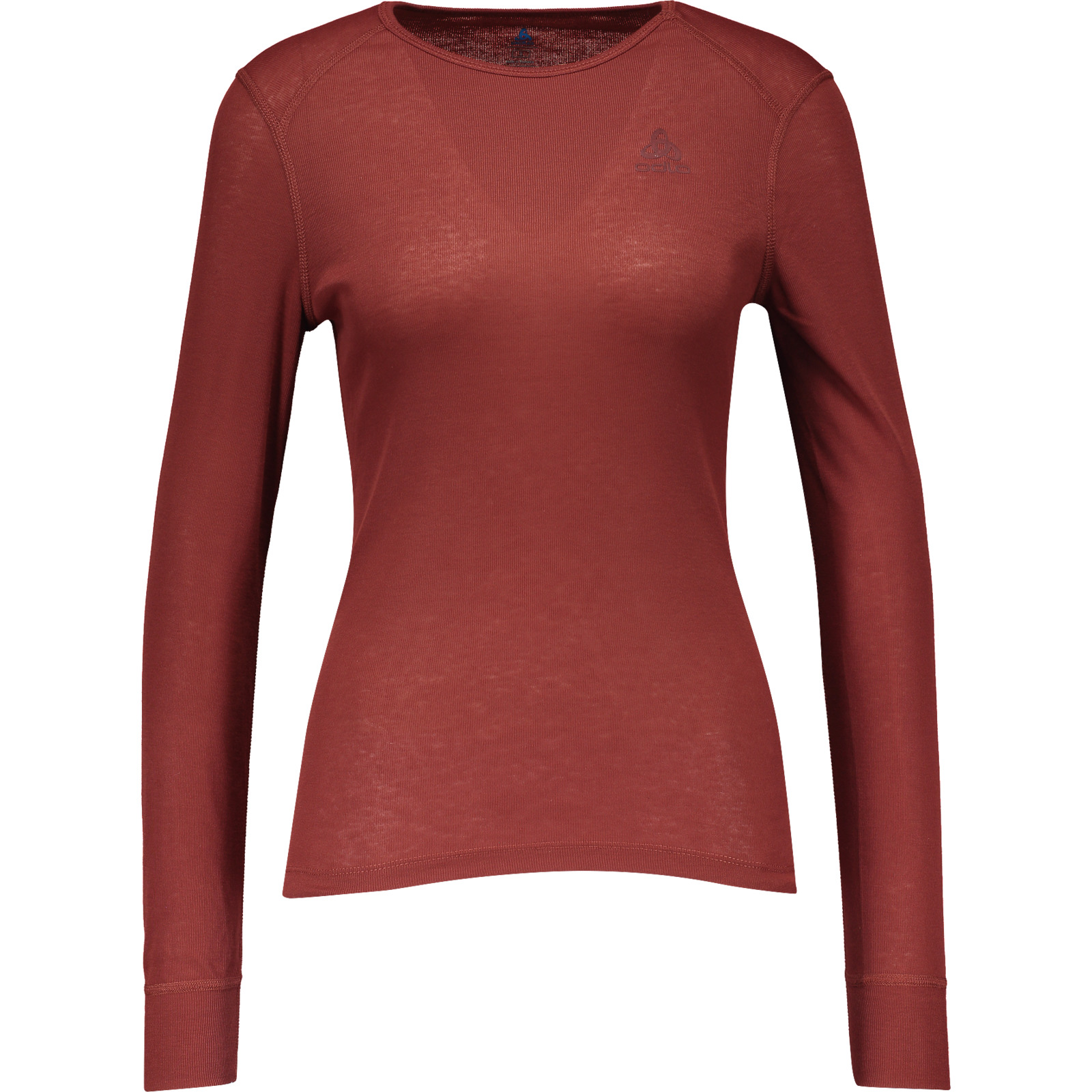 Odlo Active Warm Damen-Langarmshirt Crew Neck S, dunkelrot