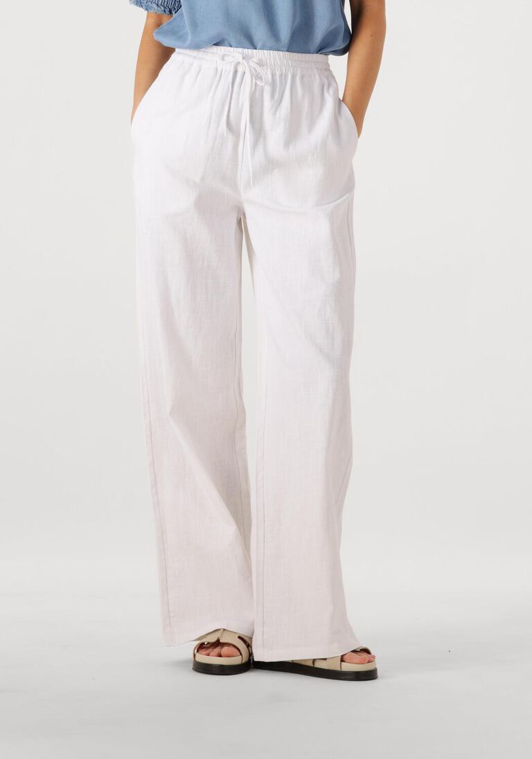 witte co'couture wijde broek loisecc linen long pant