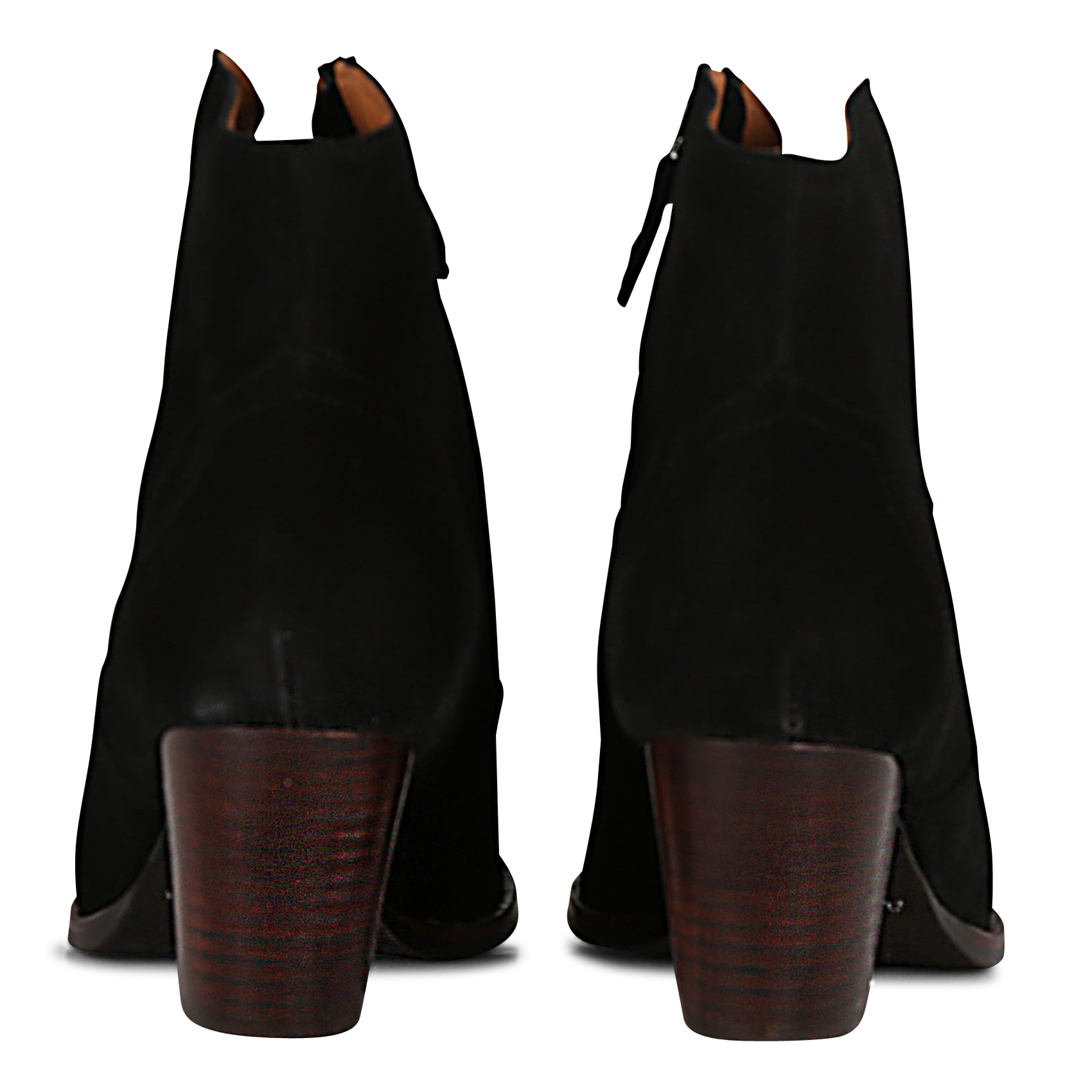 FIONA 60 - Boots en cuir de velours | Noir