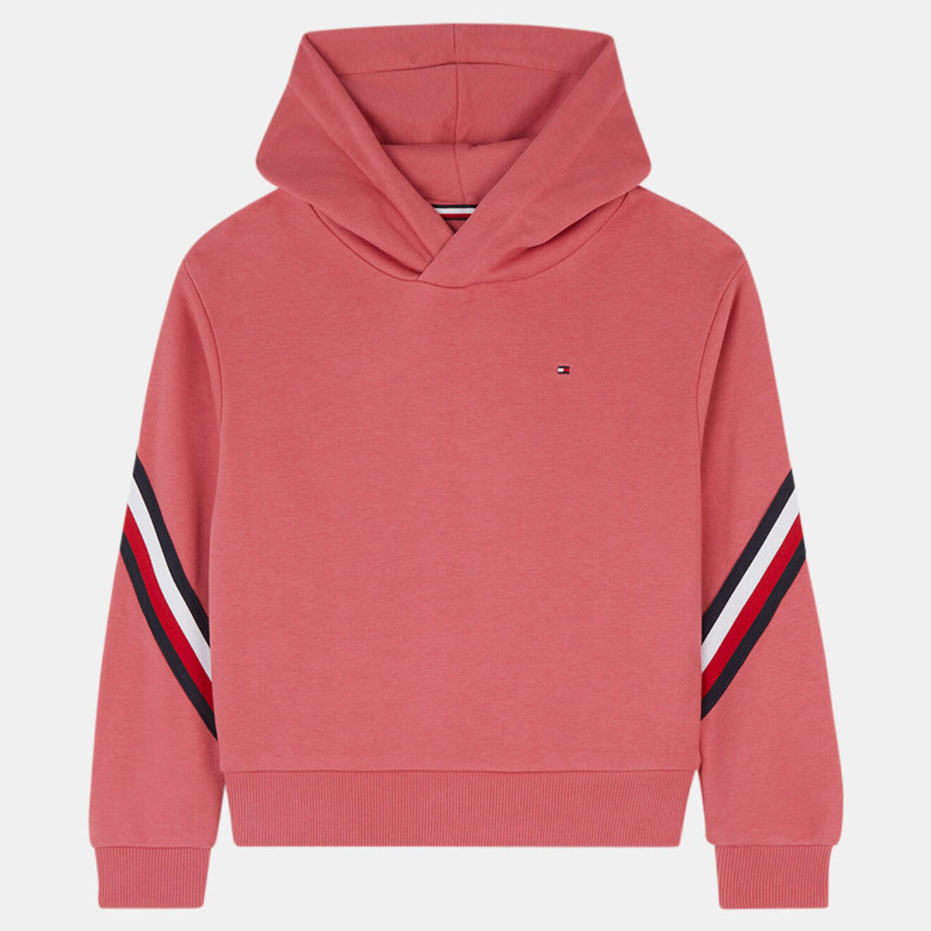 Tommy Hilfiger Sweat en Coton bio et recyclé molleton à capuche rose