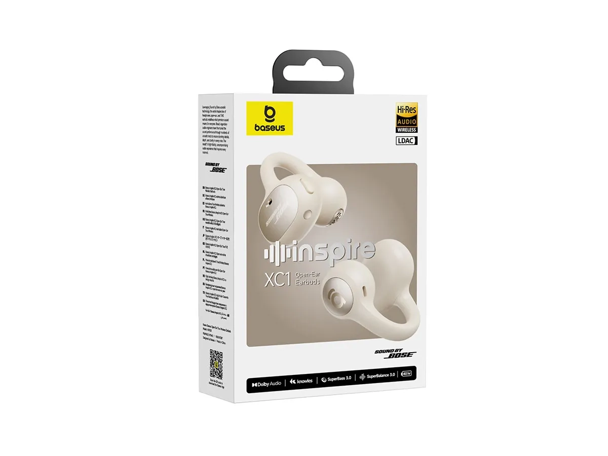 Inspire XC1 TWS Open-Ear Bluetooth 6.1 Kopfhörer mit Sound by Bose und Dolby Audio-Technologie (A0102801) - Off-White
