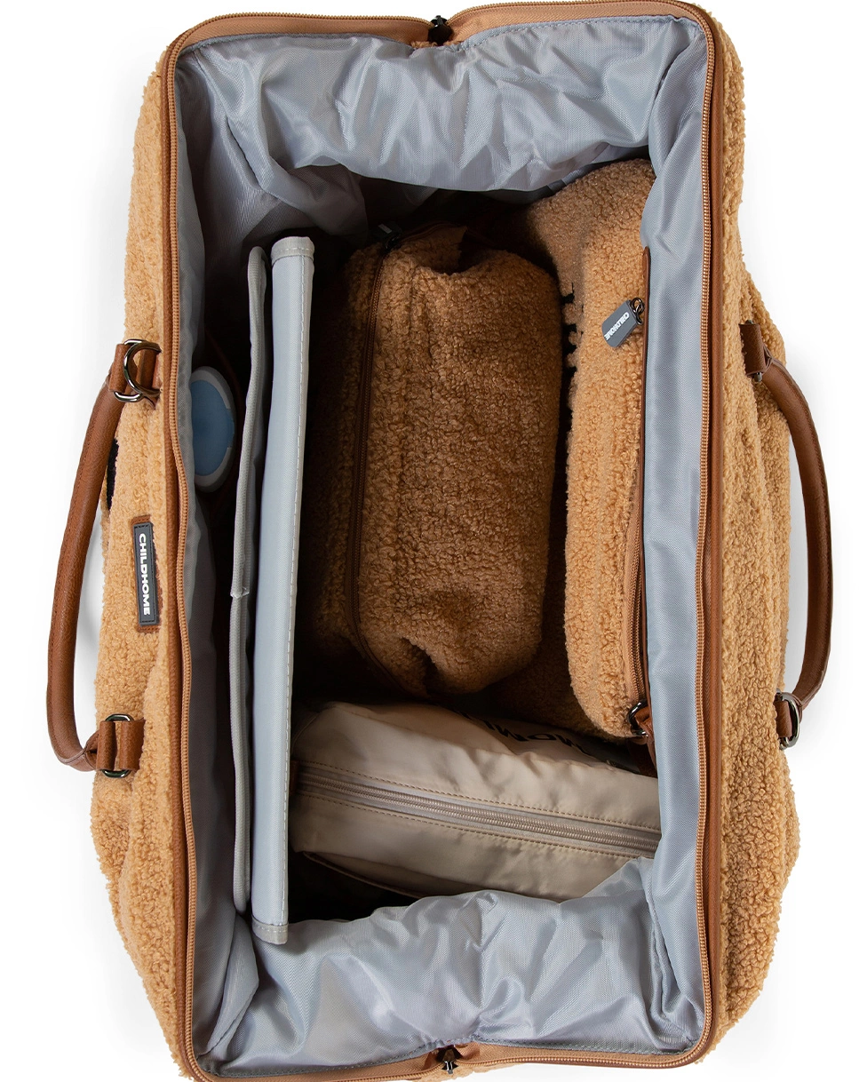 Wickeltasche MOMMY BAG TEDDY (55x30x40) in braun