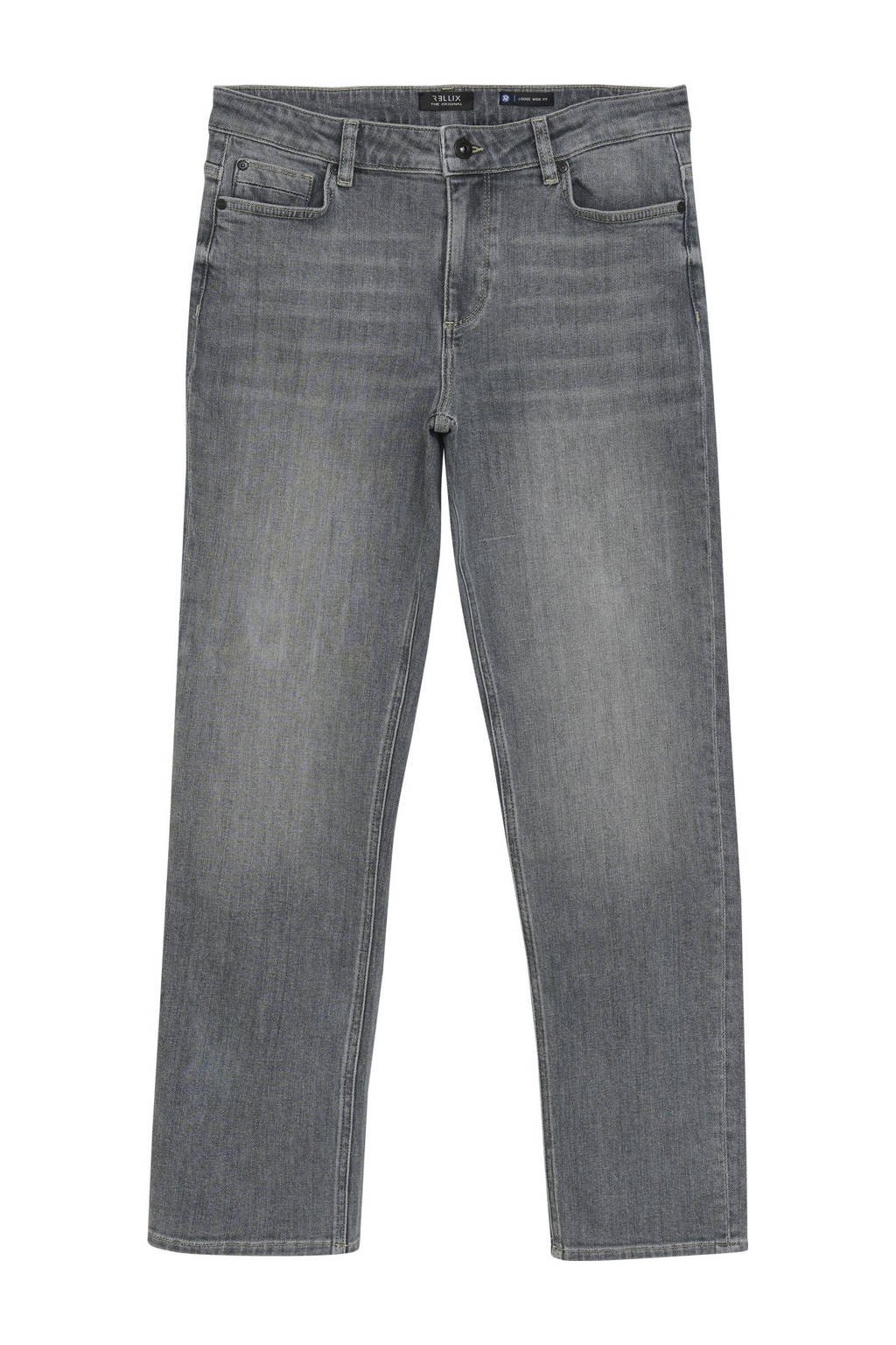 Rellix loose fit straight leg jeans grey denim
