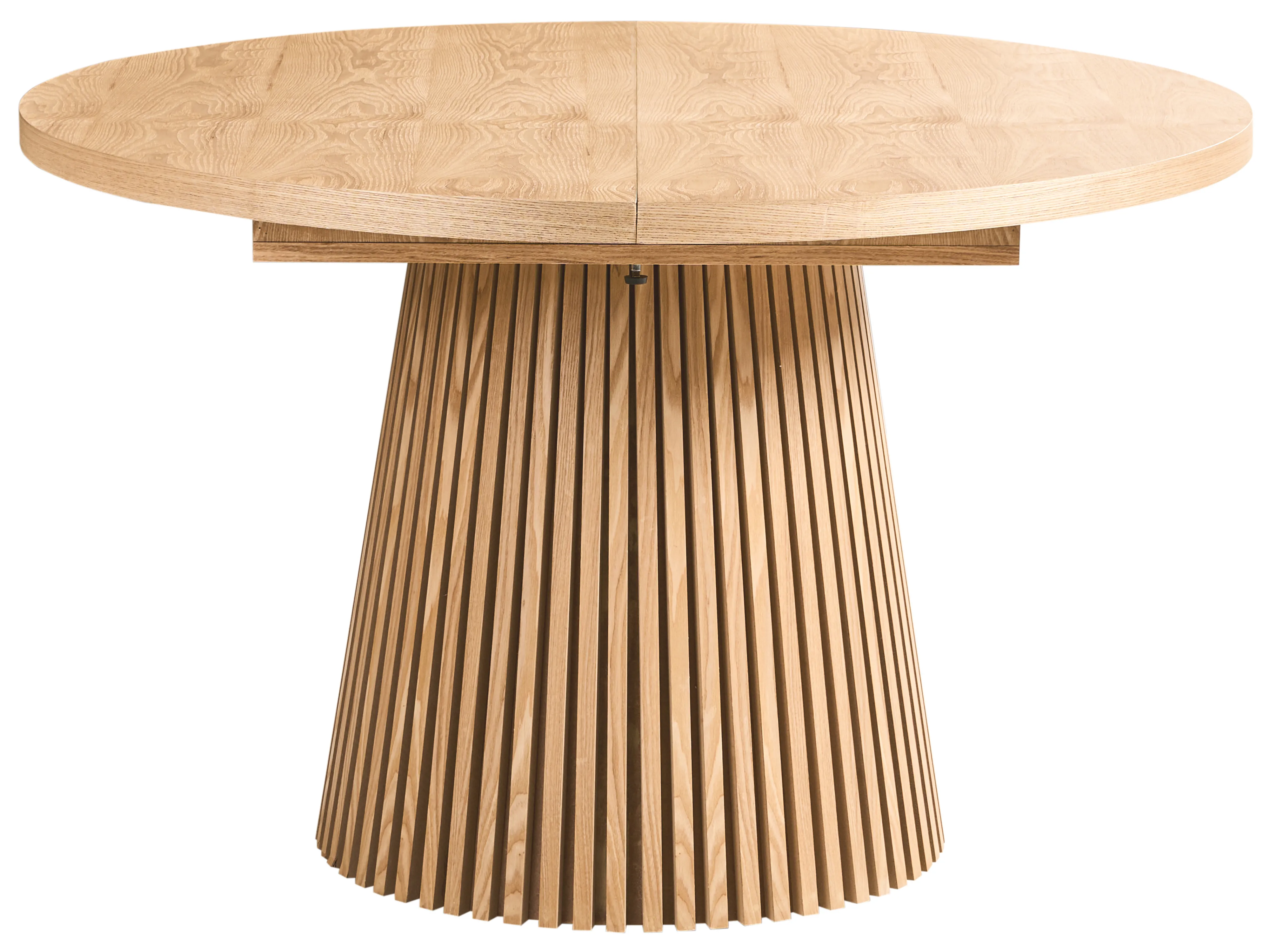 Eettafel uitschuifbaar MOORE Licht essenhout 120 cm 120/160 cm