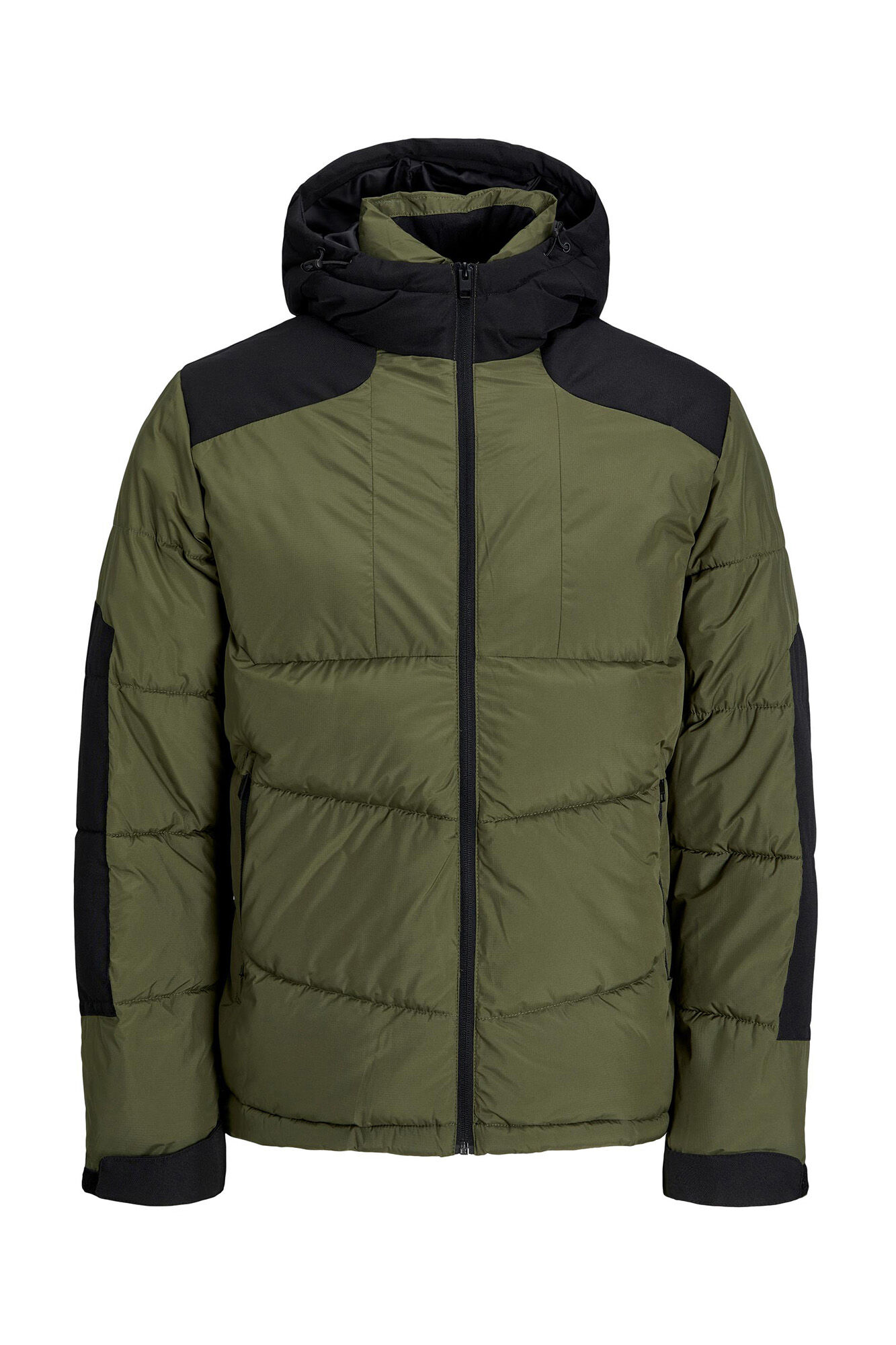 Jaqueta puffer com capuz