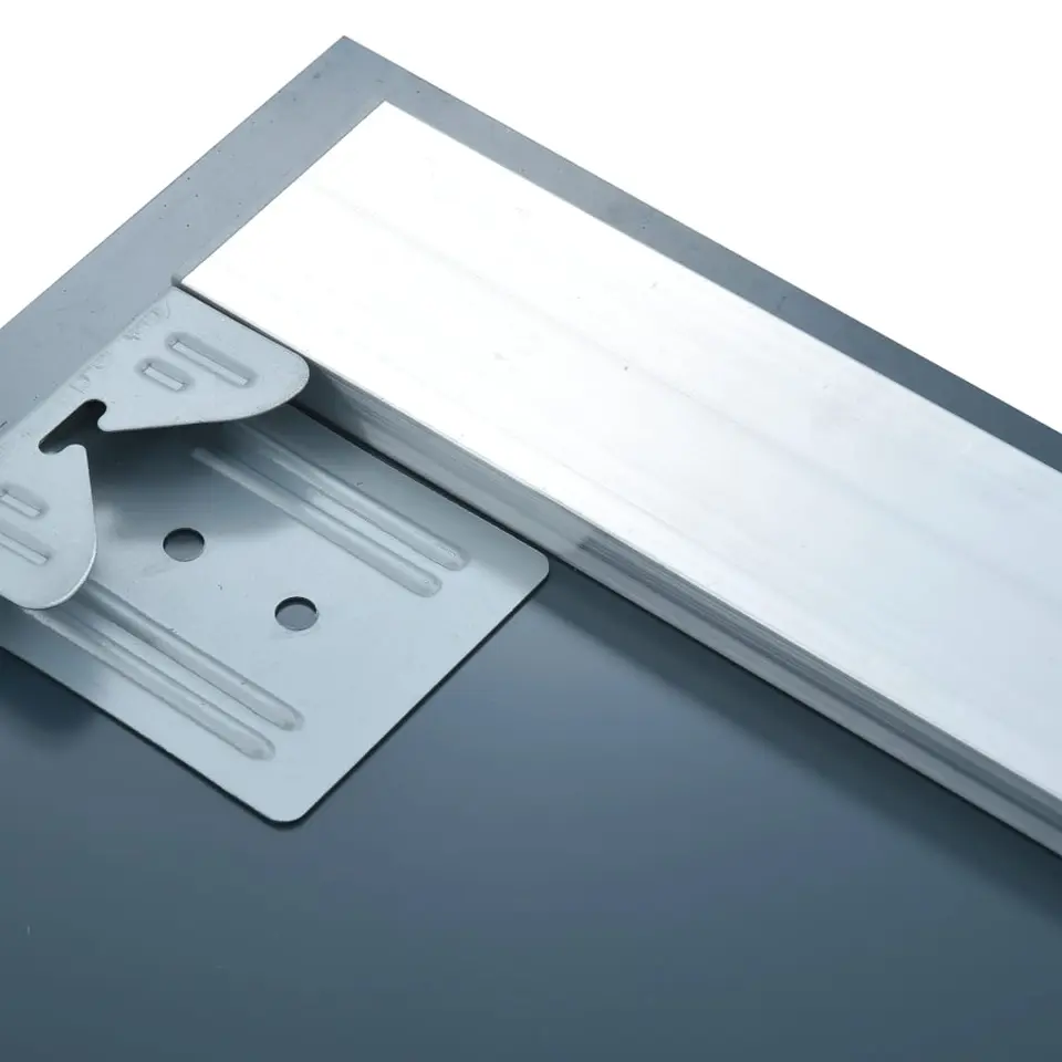vidaXL - Badkamerspiegel - Zilver - Aluminium - 80 x 60 cm