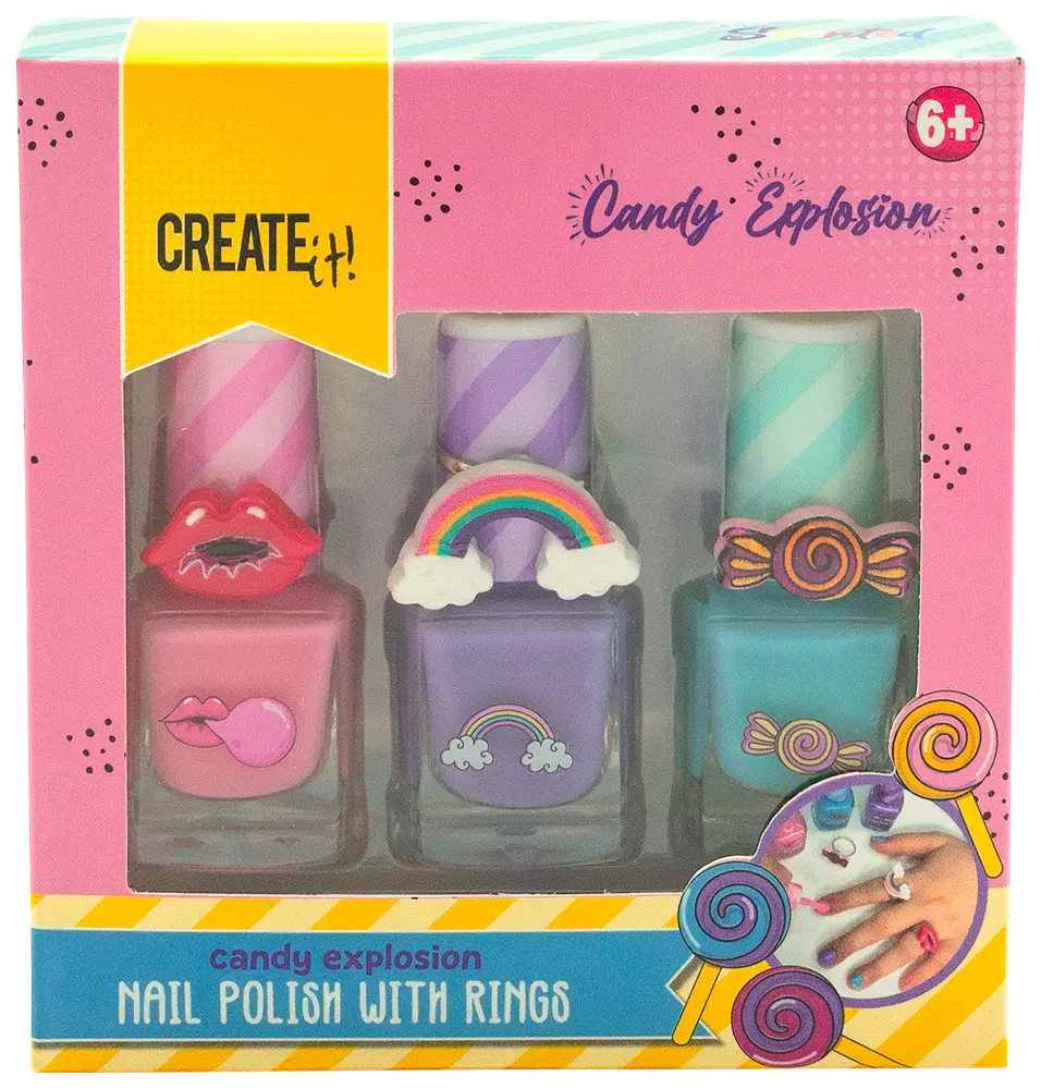 CREATEit Neglelak og ringe - assorterede varianter