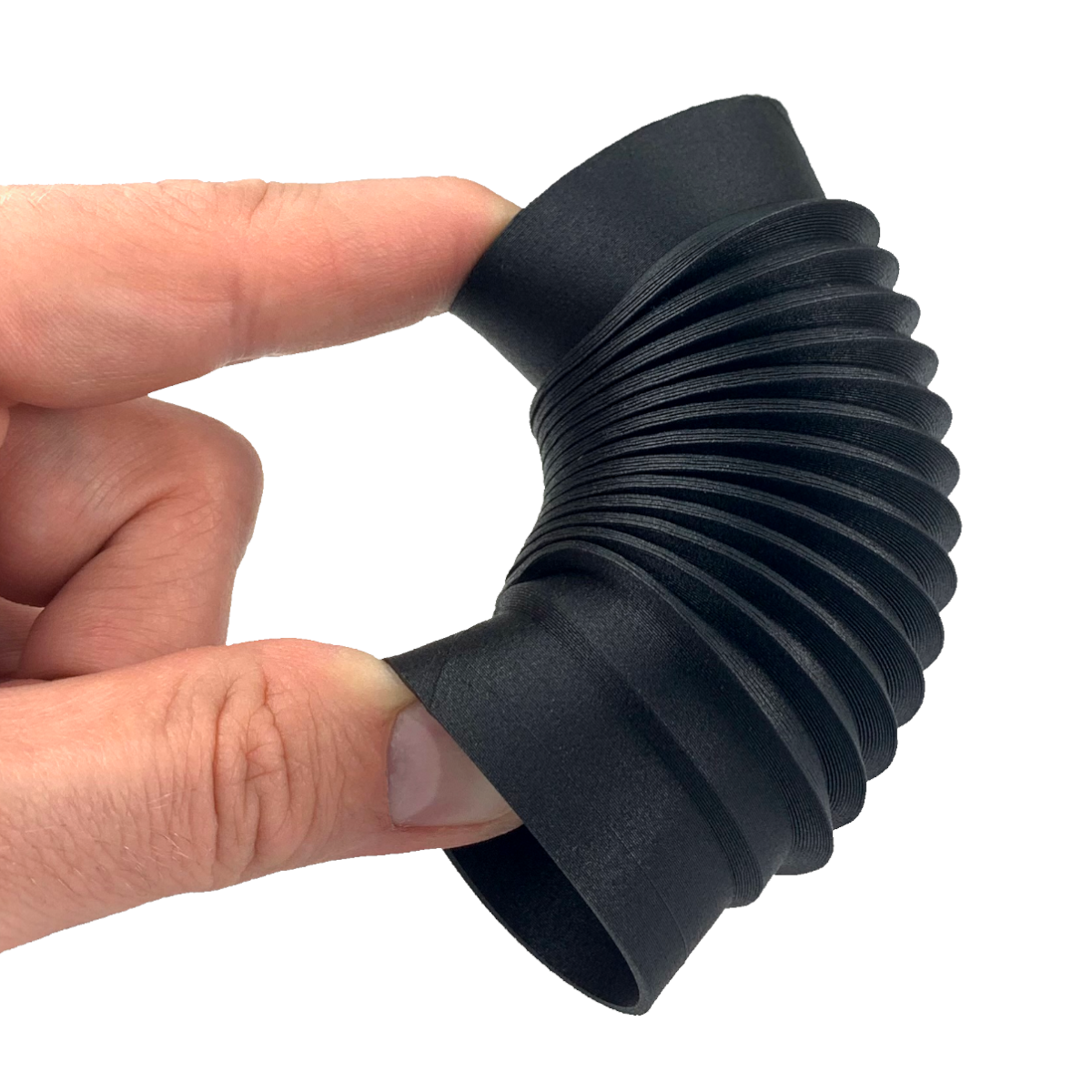 Fiberlogy  MattFlex 40D Schwarz, 1,75 mm / 850 g    Flexibles Filament mit matter Oberfläche und hohen Beständigkeiten