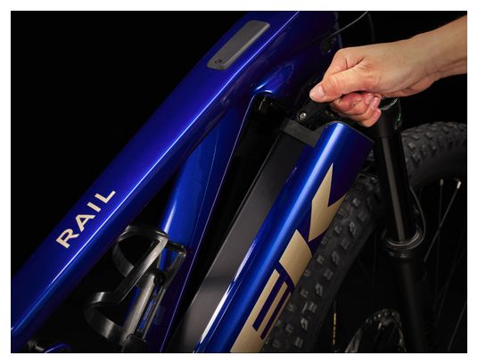 VTT Électrique Tout-Suspendu Trek Rail 9.5 Shimano Deore 12V 750 Wh 29'' Bleu Gén 4