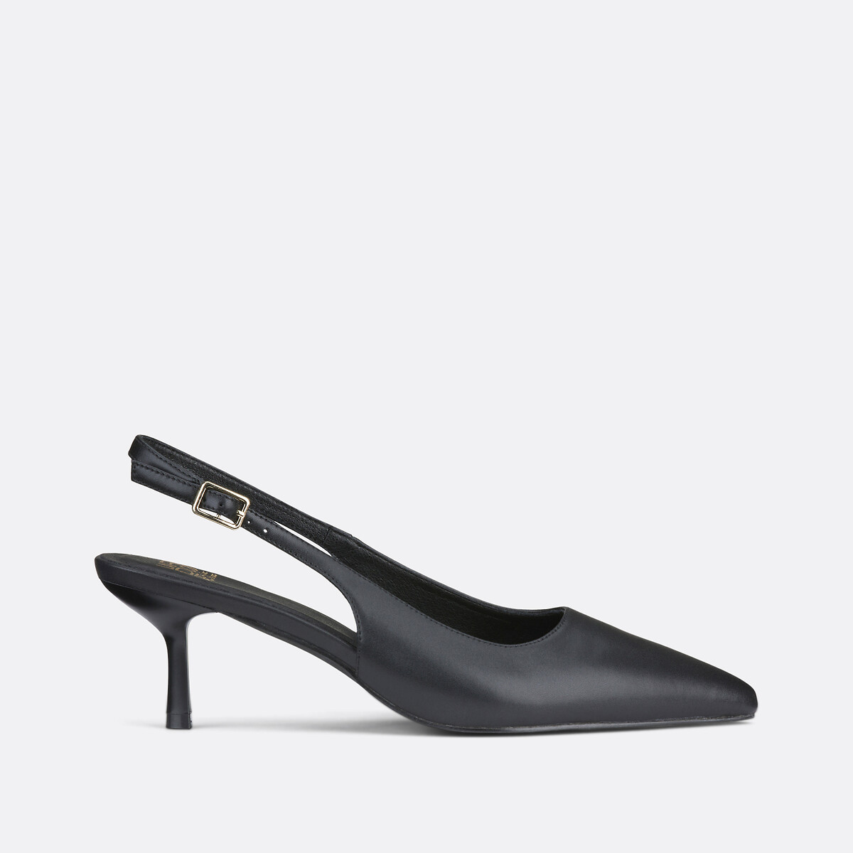 COLEÇÕES LA REDOUTE<br>Sapatos de salto alto em couro com bico fino