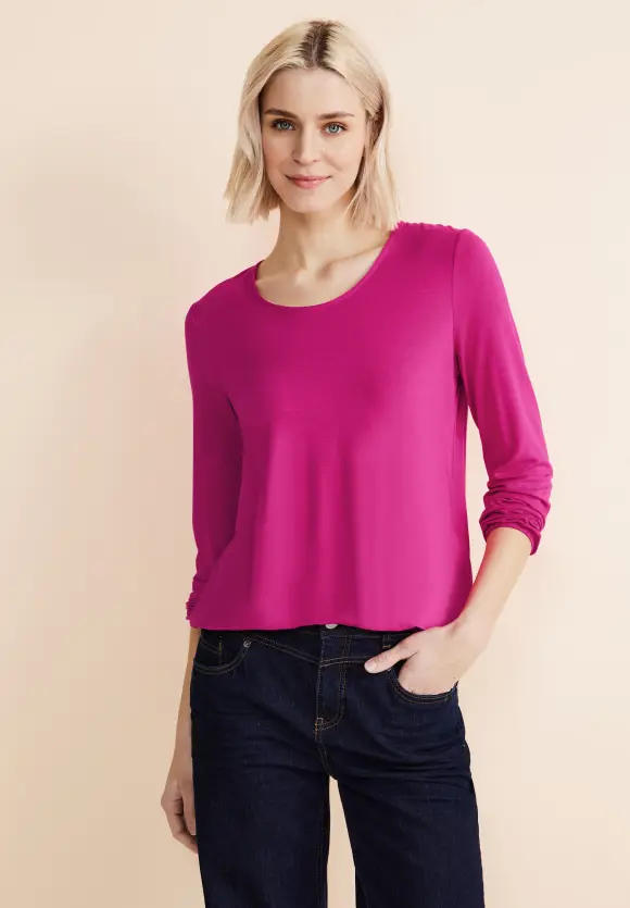 Rundhals Langarmshirt - smell of rose