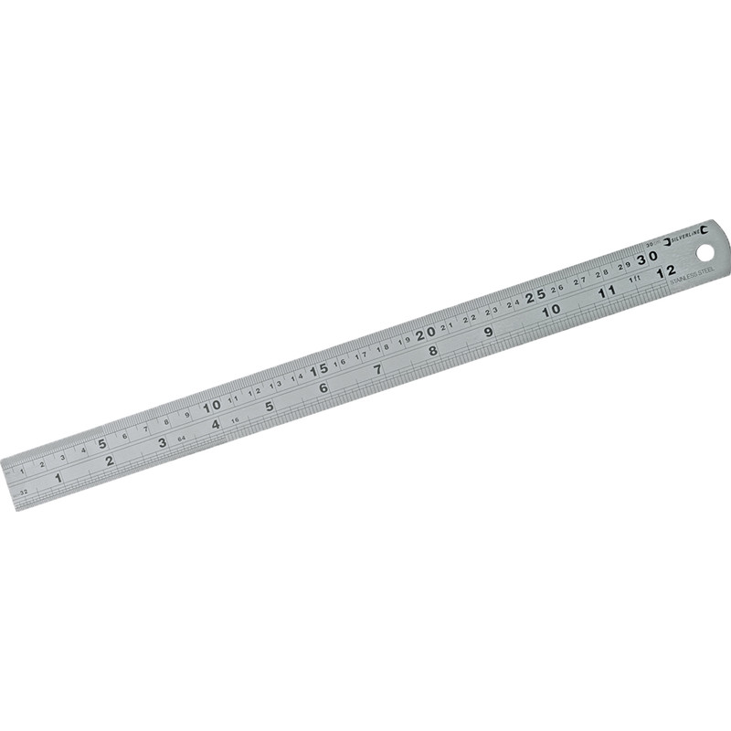 RVS liniaal 300mm