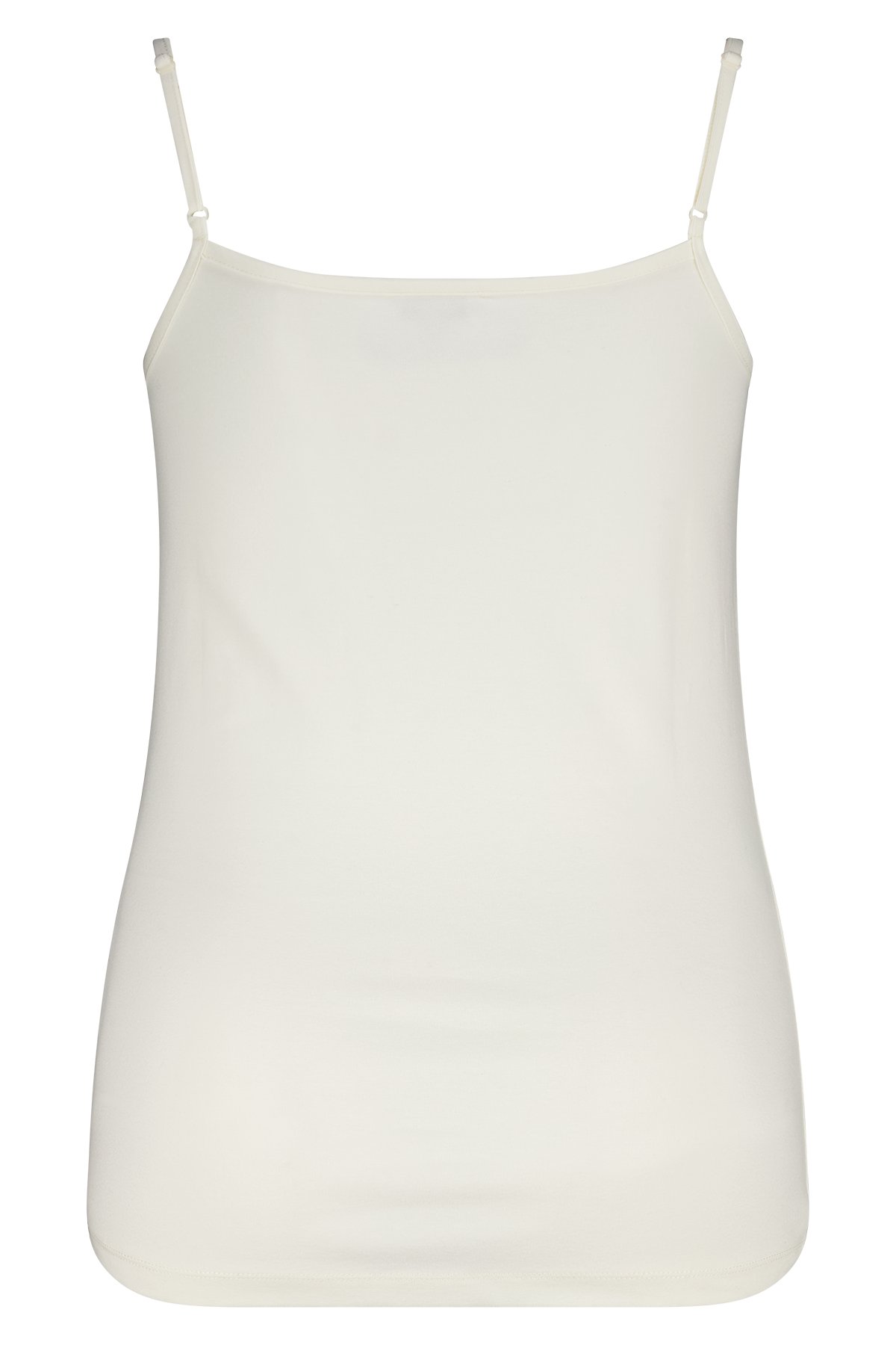 Spaghetti top met stretch Cream