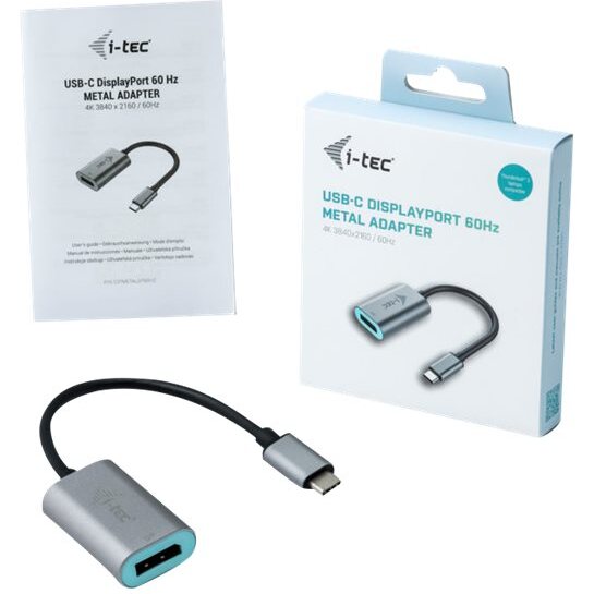 i-tec Metal USB-C Display Port Adapter 4K/60Hz