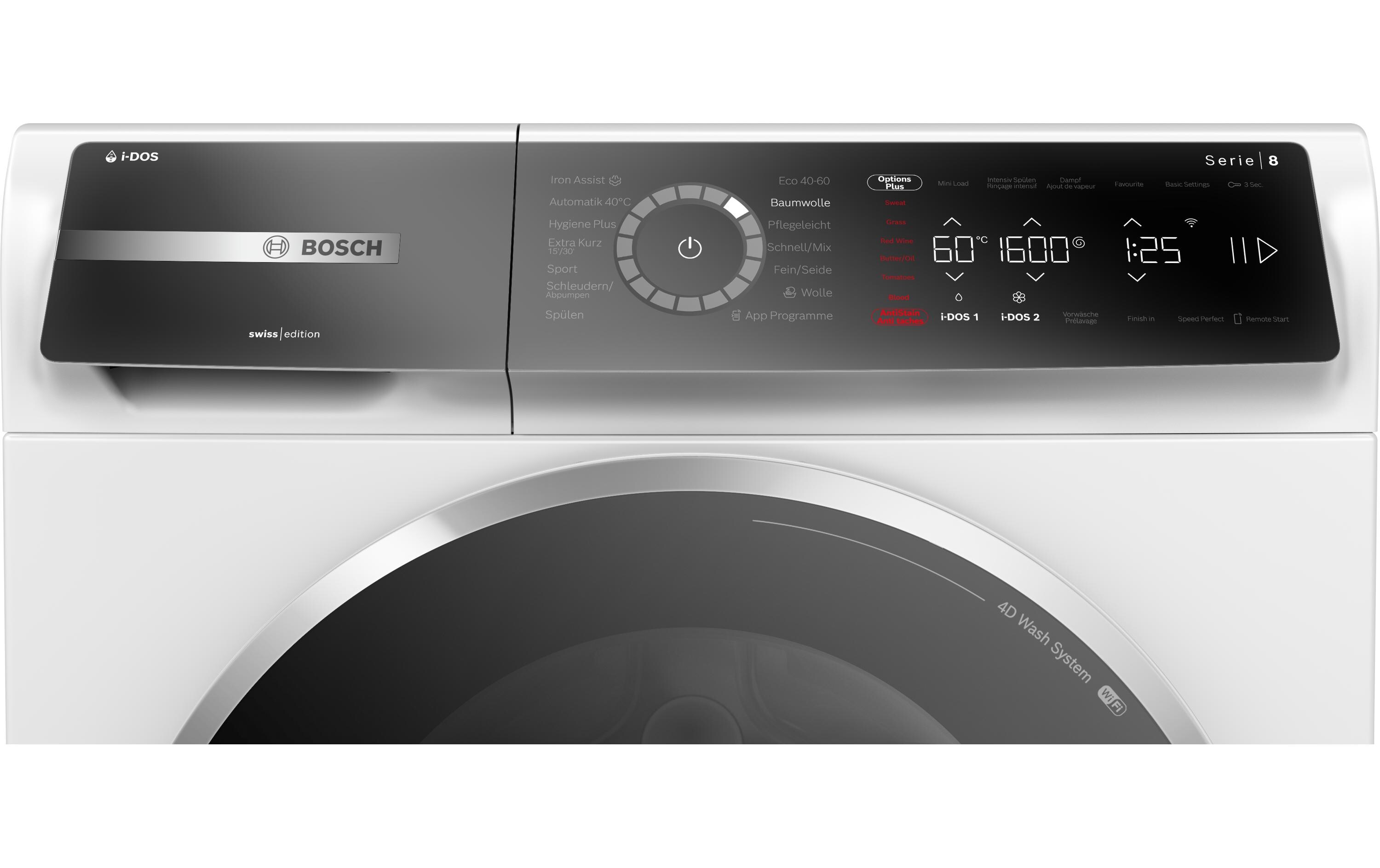 Waschmaschine WGB256A5CH Links<br>Frontloader mit 10 kg Ladekapazität