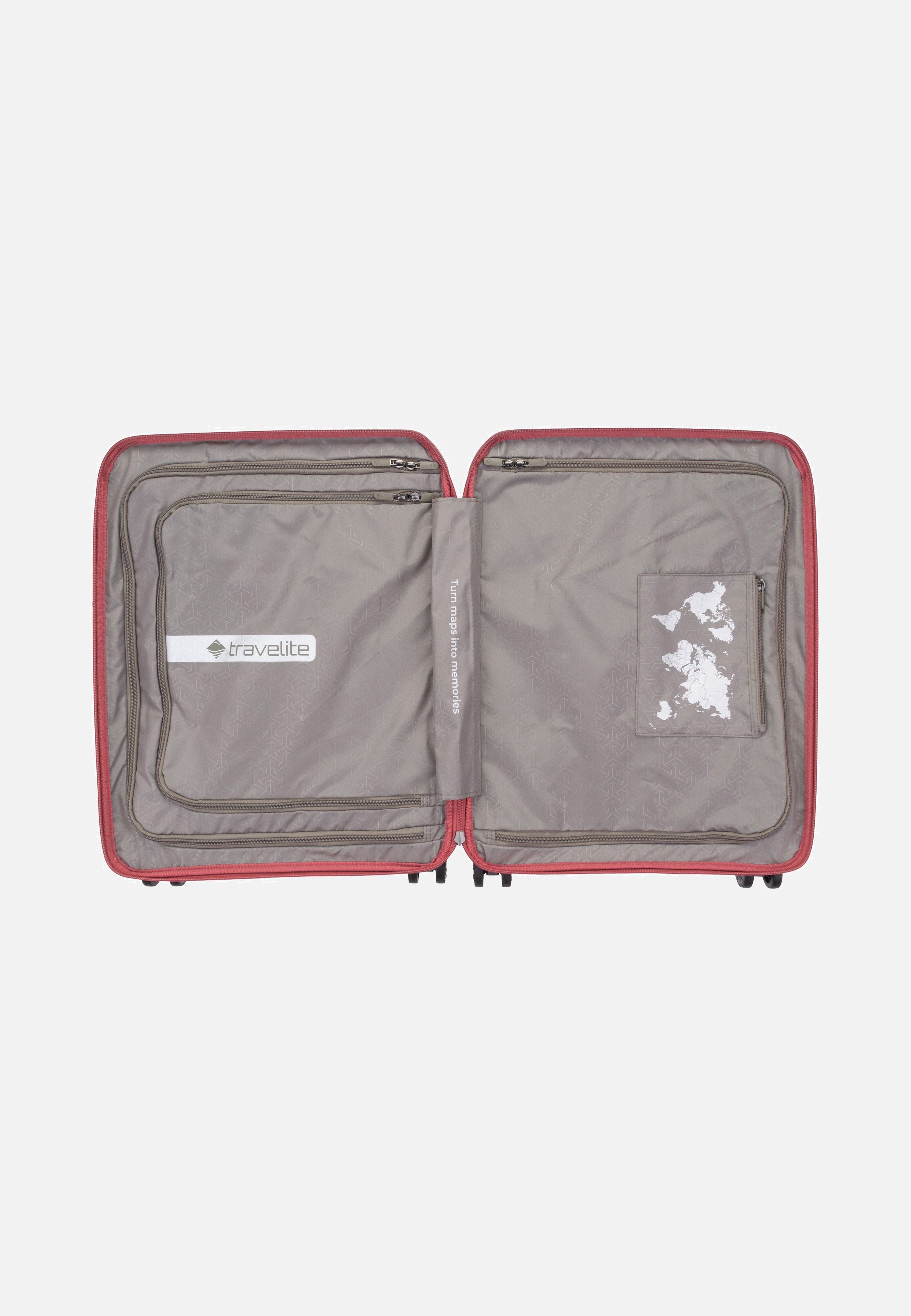Mooby 4w Trolley S Front Pocket Rot - Koffer