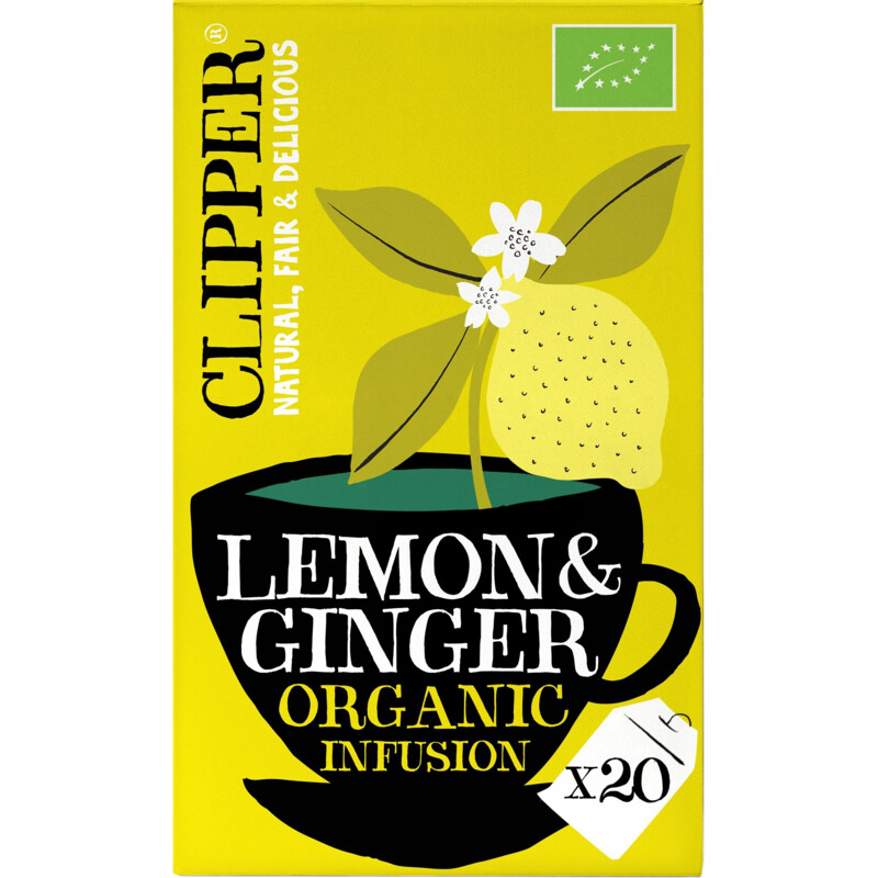 Clipper Lemon & Ginger organic infusion