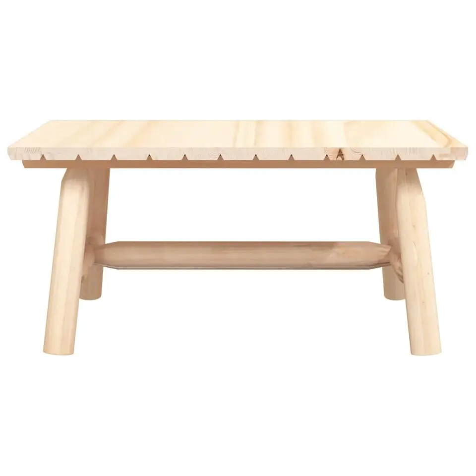 vidaXL - Salontafel - Naturel - Massief vurenhout - 90x50x41 cm