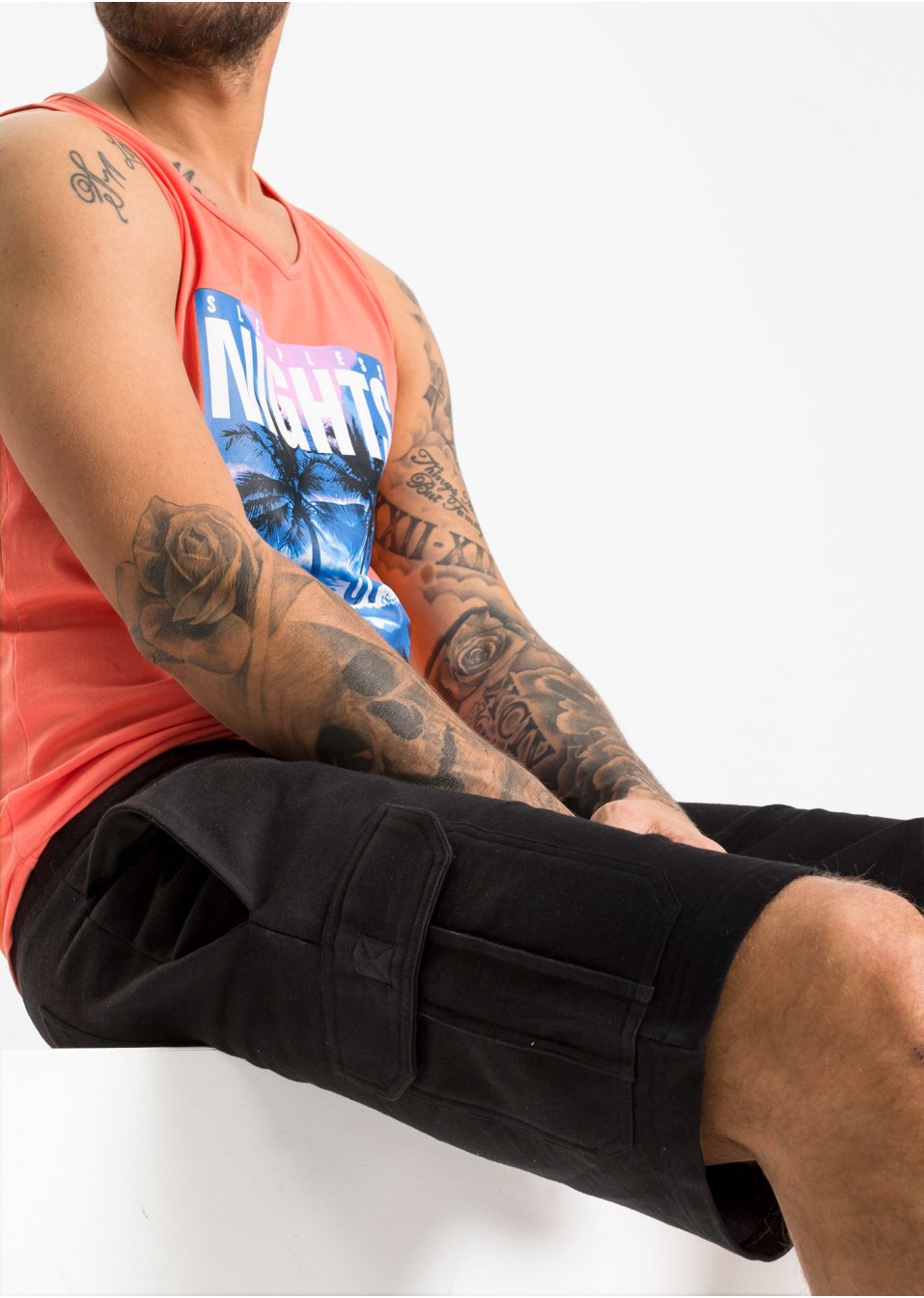 Bermuda sweat style cargo