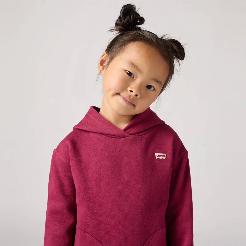 Levi's hoodie BATWING warm donkerrood
