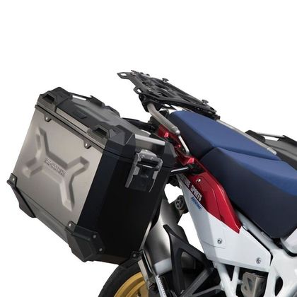Valise SW-MOTECH KIT COMPLET TRAX ADVENTURE GRIS ANODISE 45/37 L - Gris